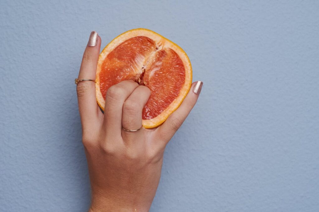 image sexuelle d'une orange