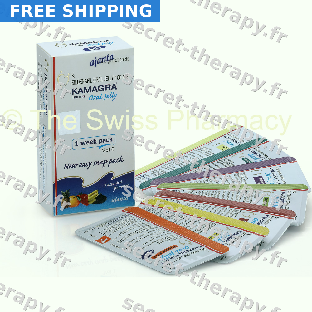 Acheter Kamagra Oral Jelly 100mg en France — Livraison express Sildenafil dès 2,01€